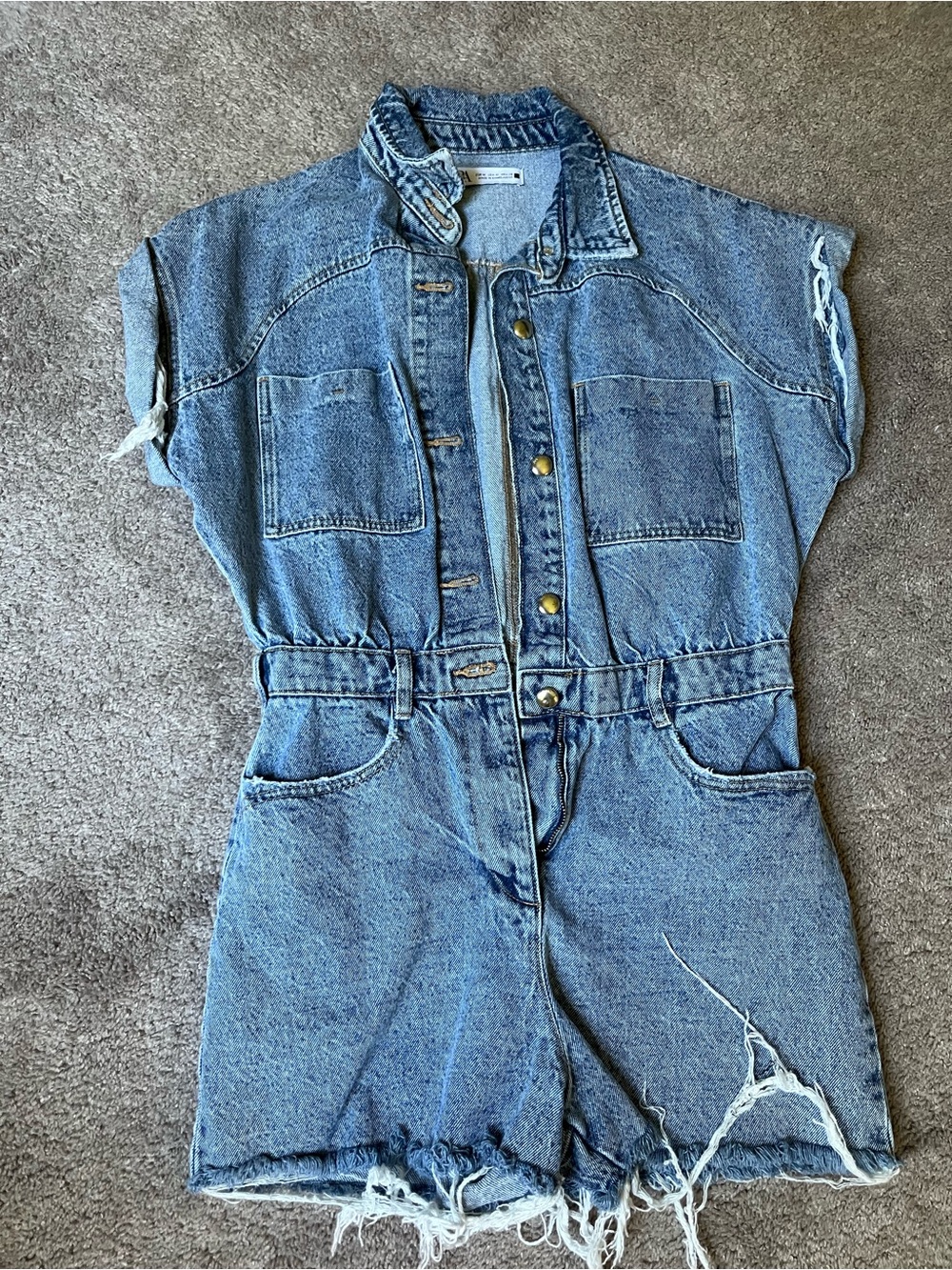 Zara denim romper